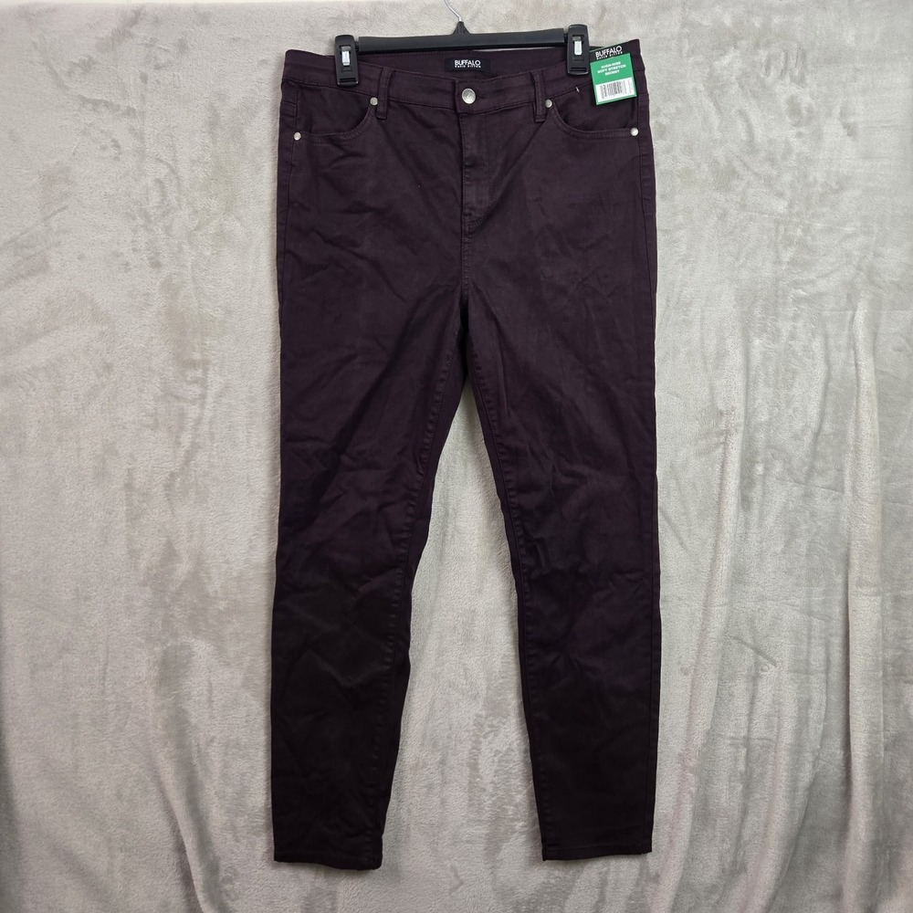 Buffalo Skinny Jeans Hanna Womens Purple High Rise Soft Stretch 12/32 1532108